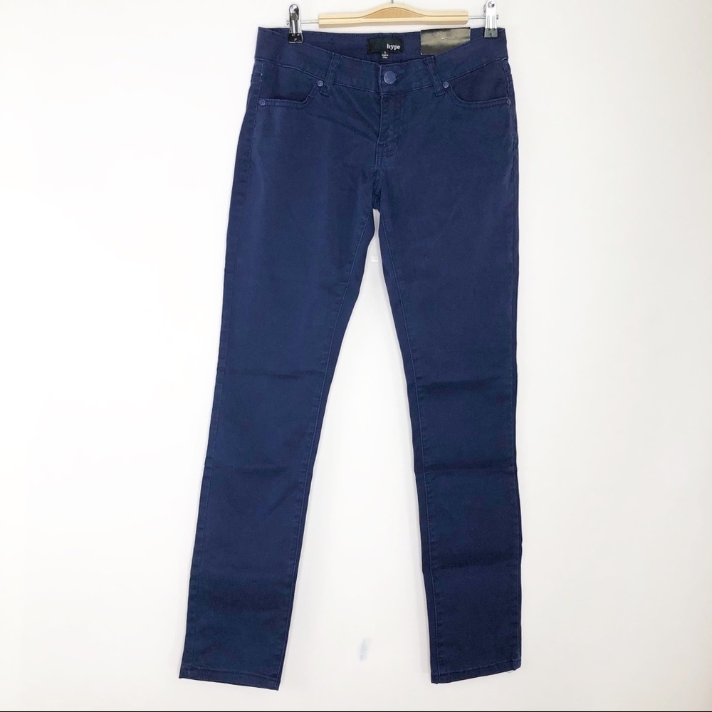 Hype Straight Leg Navy Blue‎ Pants - Size 5